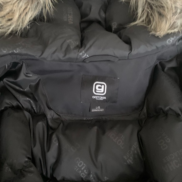 Gotcha glacier men’s down hooded parka size Large - Picture 3 of 7